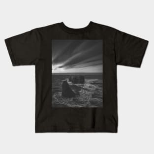 View of Pokeshaw Rock, New Brunswick Canada V4 Kids T-Shirt